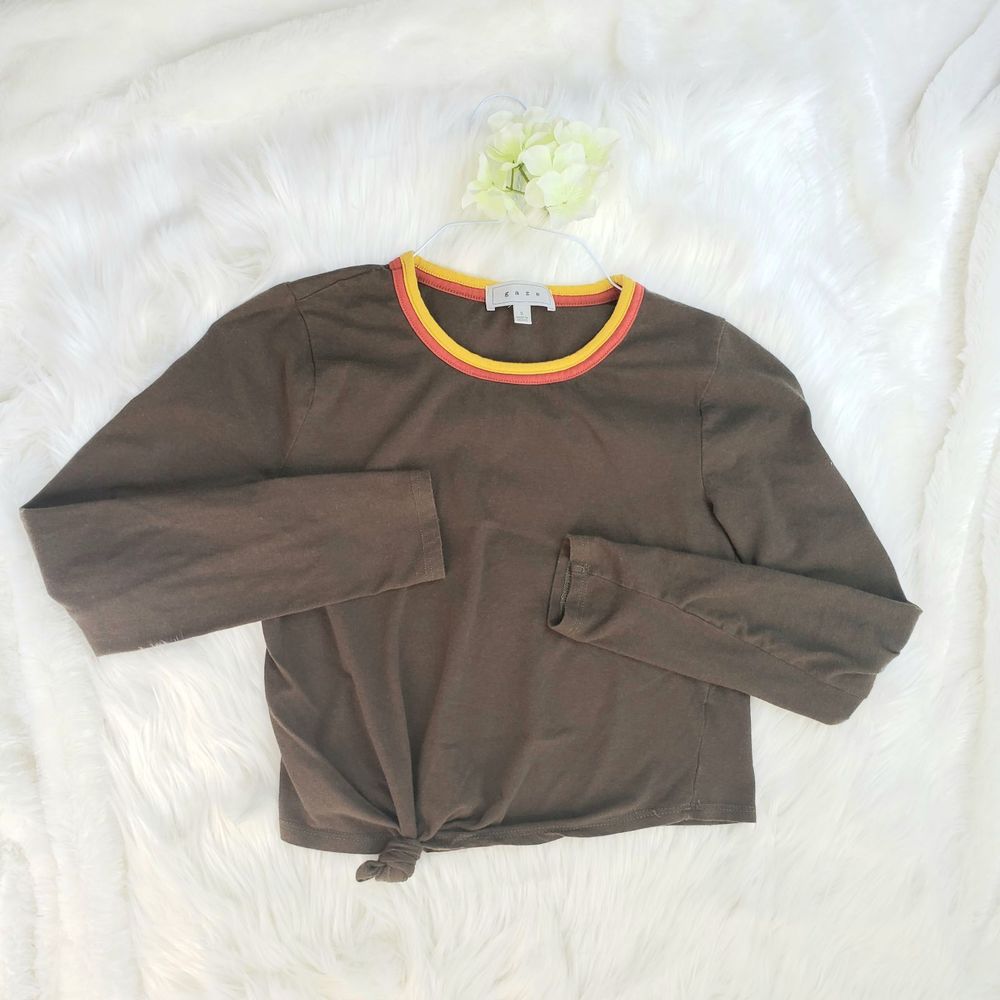 Gaze tshirt cropped with knot